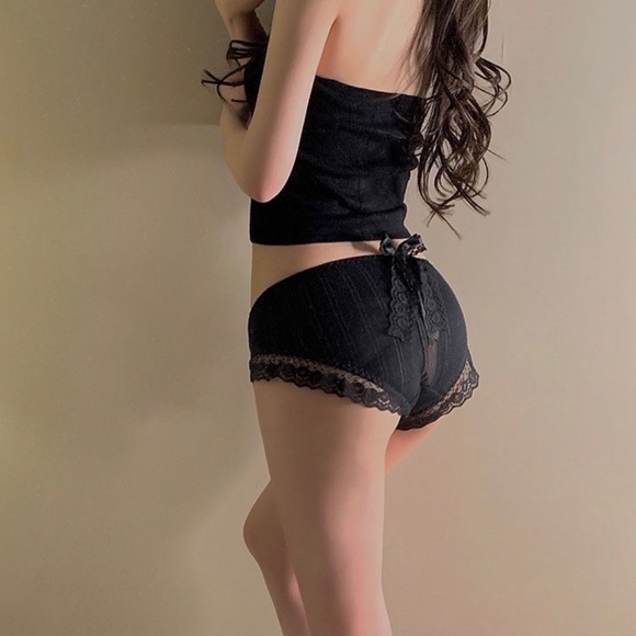 Light Pink Sweet Lolita Cotton Panties. Cute mid rise Panties. 26" to 38" waist. - Picture 10 of 14